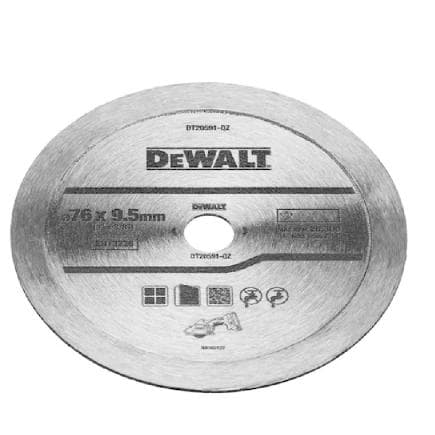 DeWALT DT20591-QZ - Disque pour couper les carreaux de céramique, marbre, porcelaine 76 x 10 x 1,3 mm