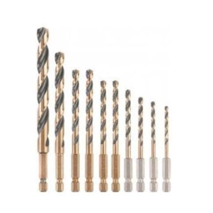 DeWALT DT20620-QZ - Jeu de mèches hexagonales noires et dorées (10 pcs.)
