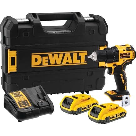 DeWALT DCD708D2T-QW - Perceuse-visseuse compacte XR avec 2 batteries 2,0 Ah et chargeur