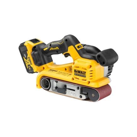 DeWALT DCW220P2-QW - Ponceuse à bande sans fil 18 V XR 75 mm dans un étui TSTAK VI (2 batteries et chargeur 5,0 Ah)