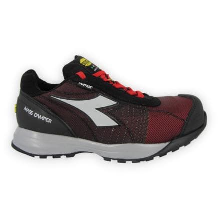 DIADORA UTILITY 701.178901-C6213/36 - Chaussures de sécurité basses coquelicot rouge/gris S1P HRO SRC ESD