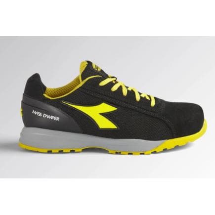 DIADORA UTILITY 701.177668-80013/46 - Chaussures de sécurité basses en veau velours et filet noir S1P HRO SRC