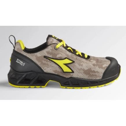 DIADORA UTILITY 701.177671-C1153/45 - Chaussures de sécurité basses noire/roche lune en tissu technique polyester 350 gr/m² hydrofuge S3 SRC ESD