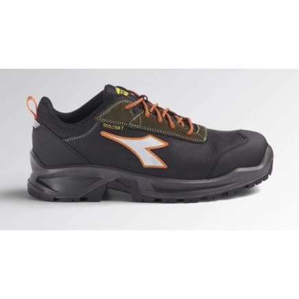 DIADORA UTILITY 701.177652-C3548/47 - Chaussures de sécurité basses imperméable et thermo-isolante en cuir italien pull-up nubuck noir/vert S3 WR...