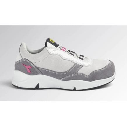 DIADORA UTILITY 701.179902-D0459/37 - Chaussures de sécurité basses gris en croûte de cuir et cuir de veau pleine fleur hydrofuge S3L FO SR ESD