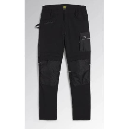 DIADORA UTILITY 702.175554-80013/4XL - Pantalon performance en tissu déperlant élastique noir