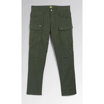 DIADORA UTILITY 702.177647-70167/S - Pantalon cargo réalisé en matière ripstop stretch ultra résistante vert nuit