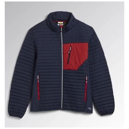 DIADORA UTILITY 702.179454-D0216/XL - Veste avec léger rembourrage en ouate recyclée certifiée GRS Rouge/Bleu