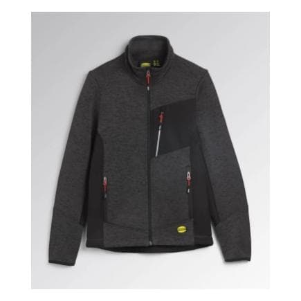 DIADORA UTILITY 702.177265-75135/3XL - Veste asphalte gris avec finition externe en maille et intérieur gratté