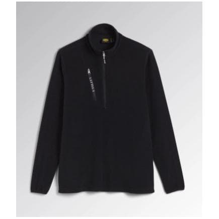 DIADORA UTILITY 702.175947-80013/XL - Pull en micro-polaire avec demi-fermeture éclair et poche zippée avant noir