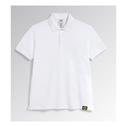 DIADORA UTILITY 702.177955-20002/M - Polo à manches courtes blanc en piqué de coton organique