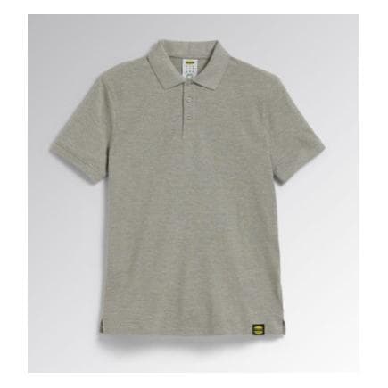 DIADORA UTILITY 702.177955-C5493/XL - Polo à manches courtes en piqué de coton organique mélange gris