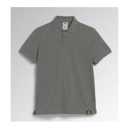 DIADORA UTILITY 702.177955-75070/L - Polo à manches courtes en piqué de coton organique gris acier