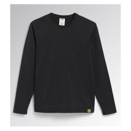 DIADORA UTILITY 702.177667-80013/3XL - T-shirt à manches longues en jersey de coton organique noir