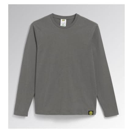 DIADORA UTILITY 702.177667-75070/XXL - T-shirt à manches longues gris acier en jersey de coton organique