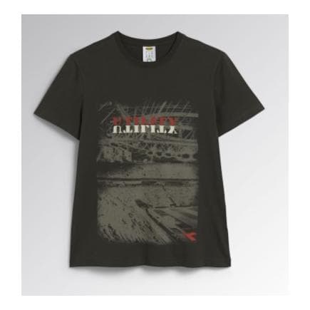 DIADORA UTILITY 702.176914-70166/M - T-shirt à manches courtes thym vert en coton organique avec imprimé photographique