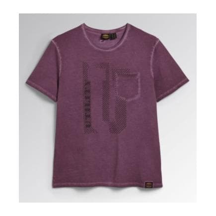 DIADORA UTILITY 702.178758-55100/3XL - T-shirt violette 100% Coton avec poche poitrine