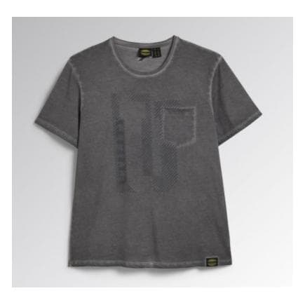 DIADORA UTILITY 702.178758-75138/L - T-shirt gris 100% Coton avec poche poitrine