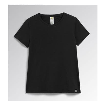 DIADORA UTILITY 702.177670-80013/L - T-shirt noir pour femme en jersey de coton biologique