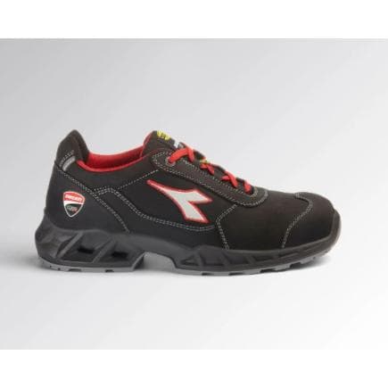 DIADORA UTILITY 701.181226-C1462/43 - Chaussure de sécurité basse SHARK ENGINE LOW S3S FO SR ESD Noir/Rouge