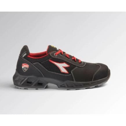 DIADORA UTILITY 701.181228-C1462/47 - Chaussure de sécurité basse SHARK ENGINE LOW S1PS FO SR ESD Noir/Rouge
