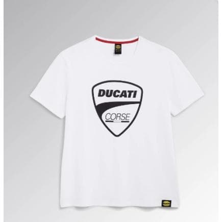 DIADORA UTILITY 702.180075-20002/L - T-shirt à manches courtes personnalisé DUCATI CORSE Optisch Weiß
