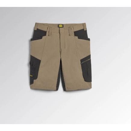DIADORA UTILITY 702.180795-75014/L - Bermuda multimatière extensible avec traitement Wicking Gris Bouchon