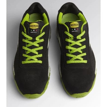 DIADORA UTILITY 701.177661-C9434/41 - Chaussure de sécurité basse GLOVE ECO MDS S1P SRC HRO Noir/Vert Flash