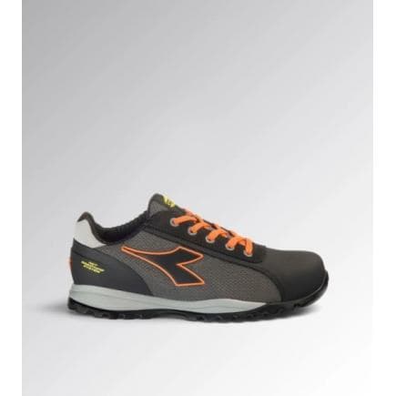 DIADORA UTILITY 701.181122-C8321/36 - Chaussure de sécurité basse GLOVE NET LOW PRO S1PL FO SR HRO ESD, Asphalte/Orange fluo