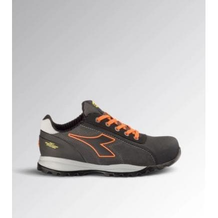 DIADORA UTILITY 701.181124-C8321/40 - Chaussure de sécurité basse GLOVE NET LOW PRO S3L FO SR HRO ESD, Asphalte/Orange fluo
