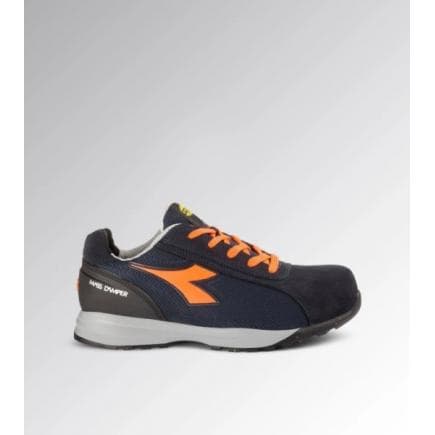 DIADORA UTILITY 701.181136-C9545/40 - Chaussure de sécurité basse GLOVE MDS TEXT LOW S1PS FO HRO SR, Bleu foncé/Orange fluo