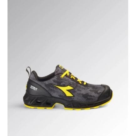 DIADORA UTILITY 701.181158-C2541/42 - Chaussure de sécurité basse SHARK STABLE IMP LOW S3S FO SR SC ESD, Noir/Gris