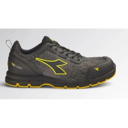 DIADORA UTILITY 701.182047-C2763/41 - Chaussure de sécurité basse RUN ATOM EVO LOW S3S SC FO SR ESD, Gris acier/Noir