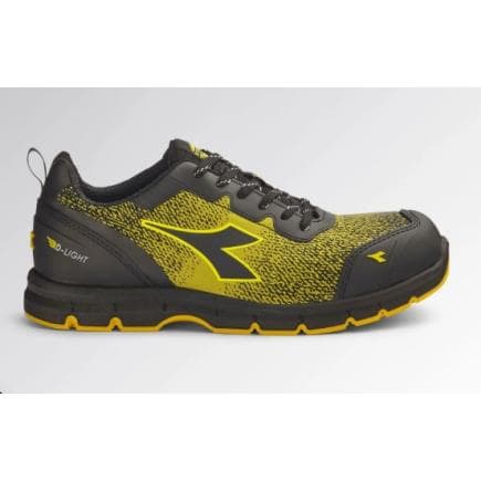 DIADORA UTILITY 701.182047-C4133/35 - Chaussure de sécurité basse RUN ATOM EVO LOW S3S SC FO SR ESD, Jaune/Noir