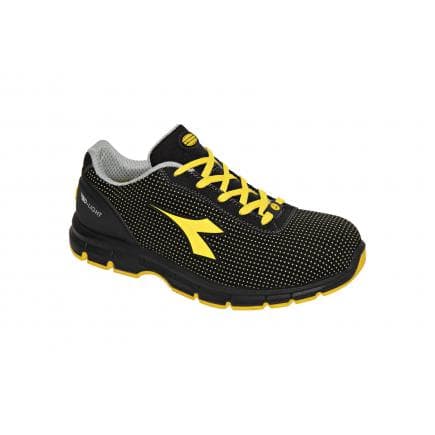 DIADORA UTILITY 701.176666-C0401/41 - Chaussures de sécurité basses RUN ATOM LOW S3 SRC ESD, noires / jaunes