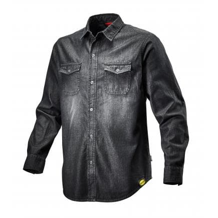 DIADORA UTILITY 702.171663-C6208/M - Chemise de travail toutes saisons denim, noire