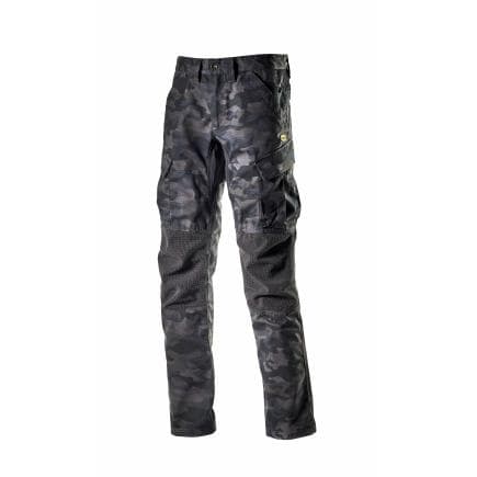 DIADORA UTILITY 702.173172-C7267/XXL - Pantalon cargo de travail toutes saisons CAMO ISO 13688:2013, gris
