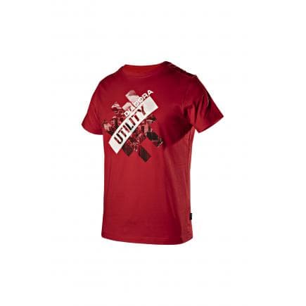 DIADORA UTILITY 702.176914-45045/XXL - Summer work T-shirt GRAPHIC ORGANIC, red
