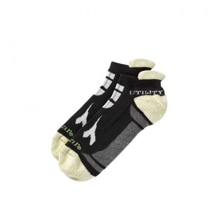 DIADORA UTILITY 703.160484-C4699/XL - Chaussettes de travail pour l’été, noires / grises