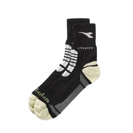 DIADORA UTILITY 703.160486-C4699/M - Chaussettes de travail techniques pour l’été, noires / grises