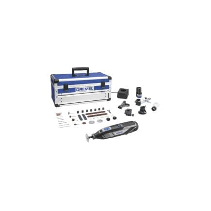 DREMEL F0138240JK - Kit multi-outils alimenté par batterie 12V, 2Ah avec 65 accessoires et 5 compléments
