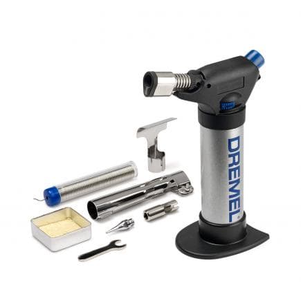 DREMEL F0132200JA - 2200-4 - Mini torche pour le soudage au butane VersaFlame avec 4 accessoires