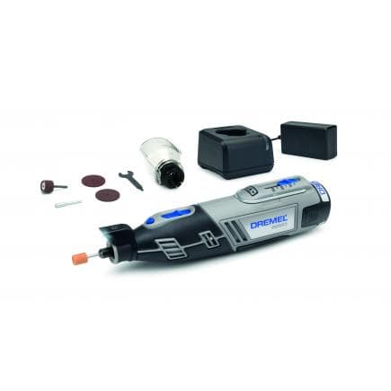 DREMEL F0138220JC - 8220-1/5 - Outil multifonction à batterie au lithium 12V avec 5 accessoires