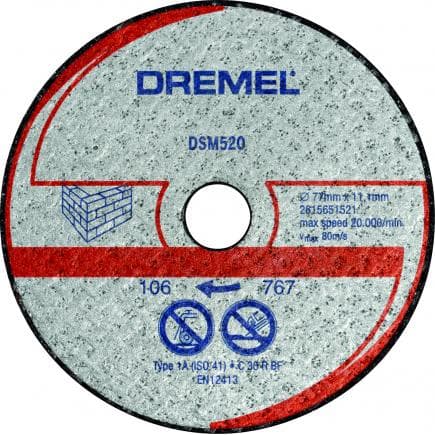 DREMEL 2615S520JB - Disque à tronçonner pour maçonnerie pour DSM20