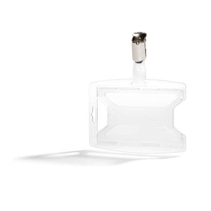 DURABLE 8961-19 - Porte-badge reXycle® avec clip pour 1 carte, transparent