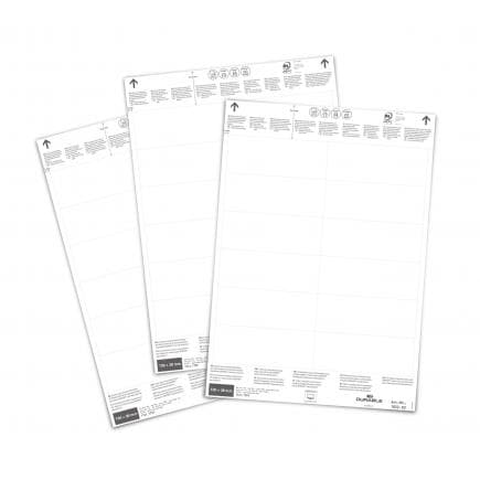 DURABLE 1022-02 - Inserts pour enveloppes logistiques 100 x 38 mm (lot muliple)