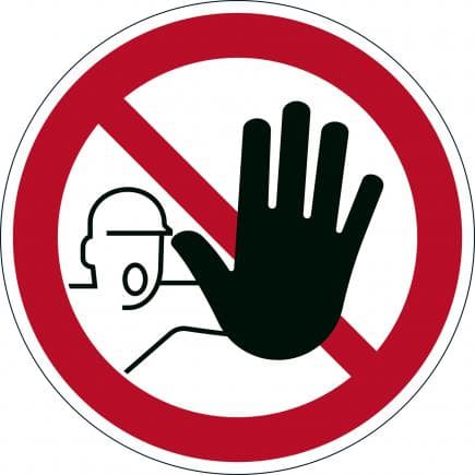 DURABLE 1730-03 - Pictogramme au sol "Accès interdit aux personnes non autorisées"