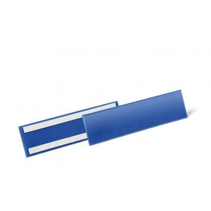 DURABLE 1796-07 - Pochettes avec bandes adhésives 1/3 A4 horizontal, bleu (lot muliple)