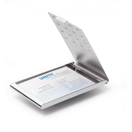 DURABLE 2440-23 - Porte-cartes de visite CHROME