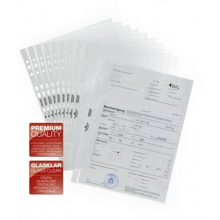 DURABLE 2676-19 - Enveloppe perforée PREMIUM A4 extra brillante en PPL (lot muliple)